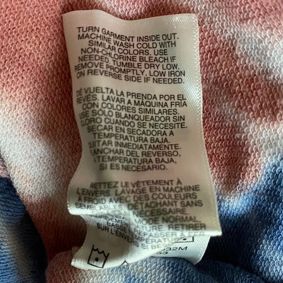 C&C California Tie Dye Faded Red Blue Surf Cali Hippie Crewneck Sweatshirt-S - Picture 14 of 15